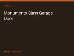 Monuments Glass Garage Door #575980361 — Rust, лот №278617