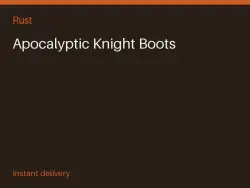Apocalyptic Knight Boots #567986975 — Rust, лот №266022