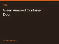 Green Armored Container Door #567899265 — Rust, лот №266027