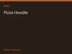 Pizza Hoodie #571403466 — Rust, лот №266049