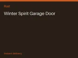 Winter Spirit Garage Door #570700158 — Rust, лот №266051