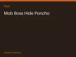 Mob Boss Hide Poncho #568559441 — Rust, лот №266084