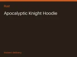 Apocalyptic Knight Hoodie #564959845 — Rust, лот №266087