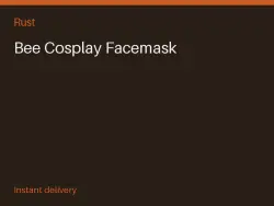 Bee Cosplay Facemask #575927739 — Rust, лот №266109