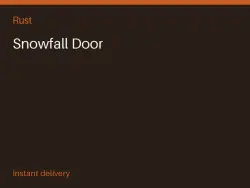 Snowfall Door #574282792 — Rust, лот №266126