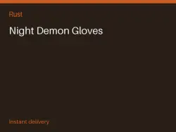 Night Demon Gloves #573912254 — Rust, лот №278615