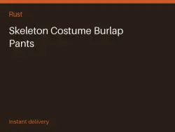 Skeleton Costume Burlap Pants #574282781 — Rust, лот №267845