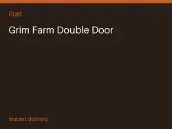 Grim Farm Double Door #575550352 — Rust, лот №267846