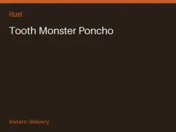 Tooth Monster Poncho #575058792 — Rust, лот №273729