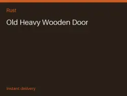 Old Heavy Wooden Door #569793220 — Rust, лот №267414