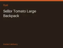 Señor Tomato Large Backpack #565855560 — Rust, лот №267864