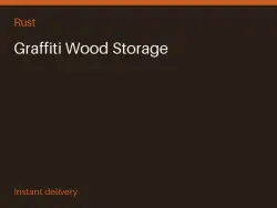 Graffiti Wood Storage #580858672 — Rust, лот №280533