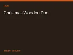 Christmas Wooden Door #570105470 — Rust, лот №277709
