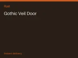 Gothic Veil Door #578451400 — Rust, лот №278623