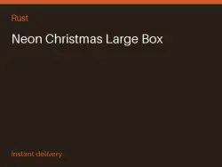 Neon Christmas Large Box #571327118 — Rust, лот №273741