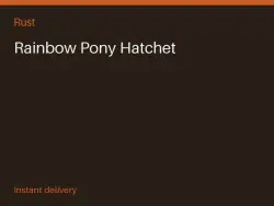 Rainbow Pony Hatchet #576108012 — Rust, лот №273743