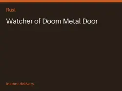 Watcher of Doom Metal Door #568556120 — Rust, лот №278626