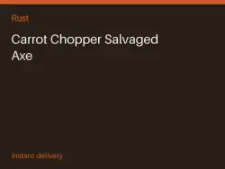 Carrot Chopper Salvaged Axe #573649871 — Rust, лот №266304