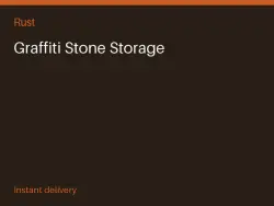 Graffiti Stone Storage #572724948 — Rust, лот №267916