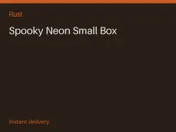 Spooky Neon Small Box #579232589 — Rust, лот №278691