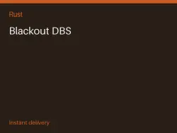 Blackout DBS #578819656 — Rust, лот №278726