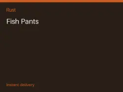 Fish Pants #575929816 — Rust, лот №266350