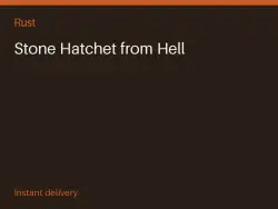 Stone Hatchet from Hell #568570048 — Rust, лот №266359