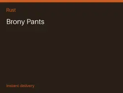 Brony Pants #575731610 — Rust, лот №267468