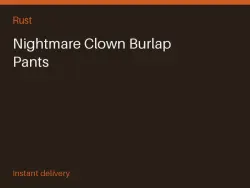 Nightmare Clown Burlap Pants #575113474 — Rust, лот №266514