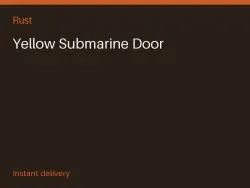 Yellow Submarine Door #568574106 — Rust, лот №267934
