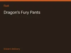 Dragon's Fury Pants #568570399 — Rust, лот №268011