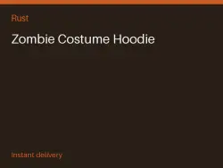 Zombie Costume Hoodie #568570434 — Rust, лот №267937