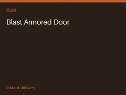 Blast Armored Door #566102876 — Rust, лот №266385