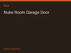 Nuke Room Garage Door #577779895 — Rust, лот №277746