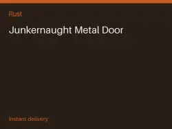 Junkernaught Metal Door #574930709 — Rust, лот №273781