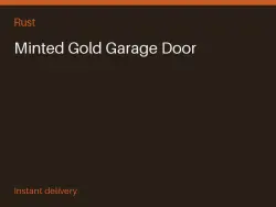 Minted Gold Garage Door #557079336 — Rust, лот №266420