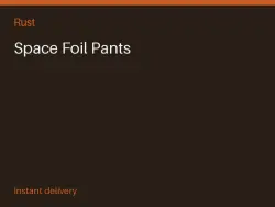 Space Foil Pants #575924321 — Rust, лот №266445