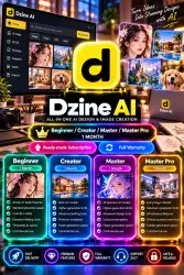 Dzine AI Beginner/Creator/Master/Master Pro 1M | Ready-Made Subscription | Full Warranty