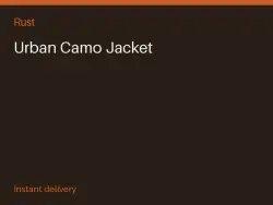 Urban Camo Jacket #575873599 — Rust, лот №273796