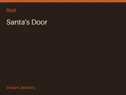 Santa's Door #573104209 — Rust, лот №266485