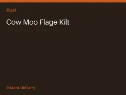 Cow Moo Flage Kilt #575116019 — Rust, лот №266520