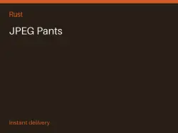 JPEG Pants #571437229 — Rust, лот №273824