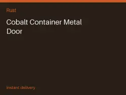 Cobalt Container Metal Door #576524519 — скриншот 1