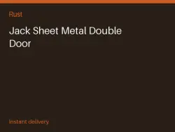 Jack Sheet Metal Double Door #579992021 — Rust, лот №278640