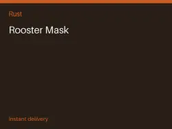Rooster Mask #577674989 — Rust, лот №276764
