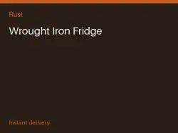 Wrought Iron Fridge #575526302 — Rust, лот №266556