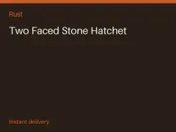 Two Faced Stone Hatchet #573423250 — Rust, лот №266562