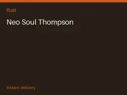 Neo Soul Thompson #576625890 — Rust, лот №273877