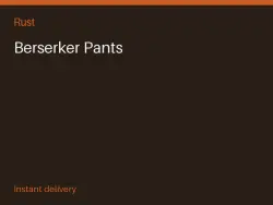 Berserker Pants #573083990 — Rust, лот №266579