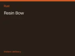 Resin Bow #557669431 — Rust, лот №266581